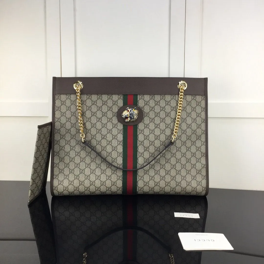 Gucci Rajah GG Canvas Tote Bag