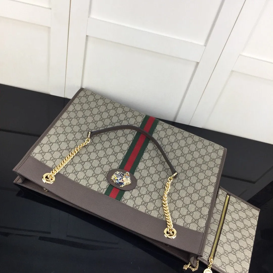 Gucci Rajah GG Canvas Tote Bag