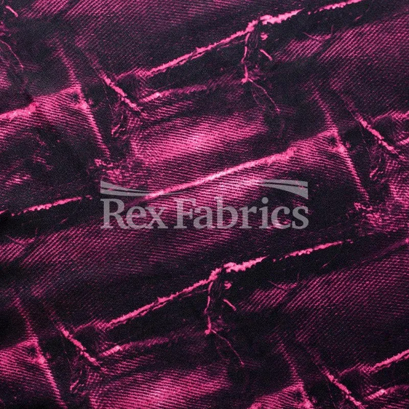 Jeans Patch - 4-Way Stretch Poly Spandex Print