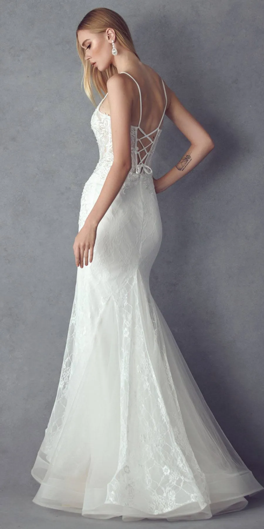 Juliet 250 Embellished Lace Mermaid Dress