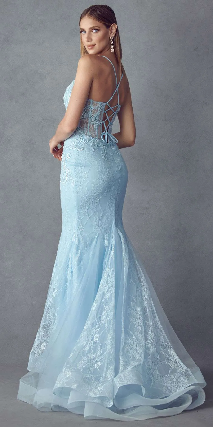Juliet 250 Embellished Lace Mermaid Dress