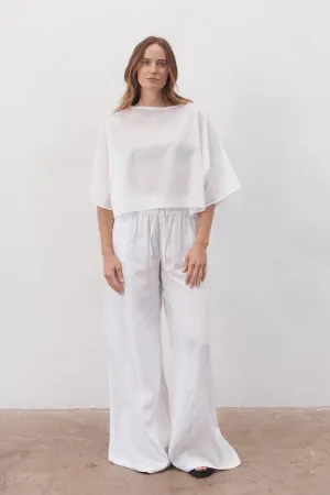 Keats Oversized Cotton Tee White