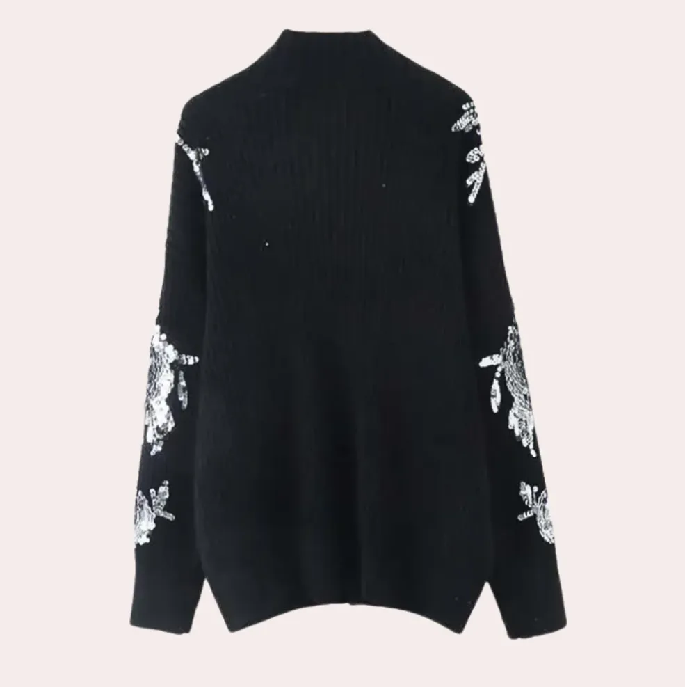 Laini - glamorous sequin sweater for women