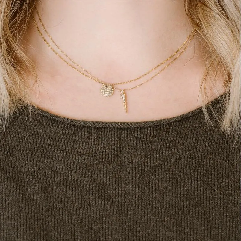 Lauren Joy Medium Disc Necklace