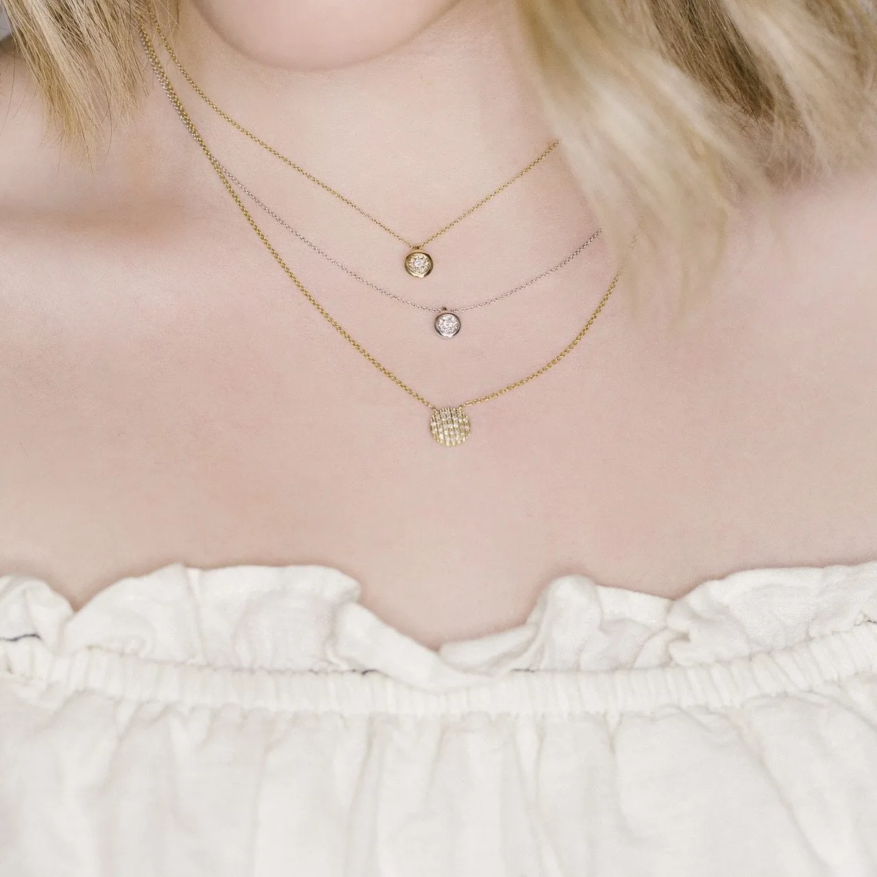 Lauren Joy Medium Disc Necklace
