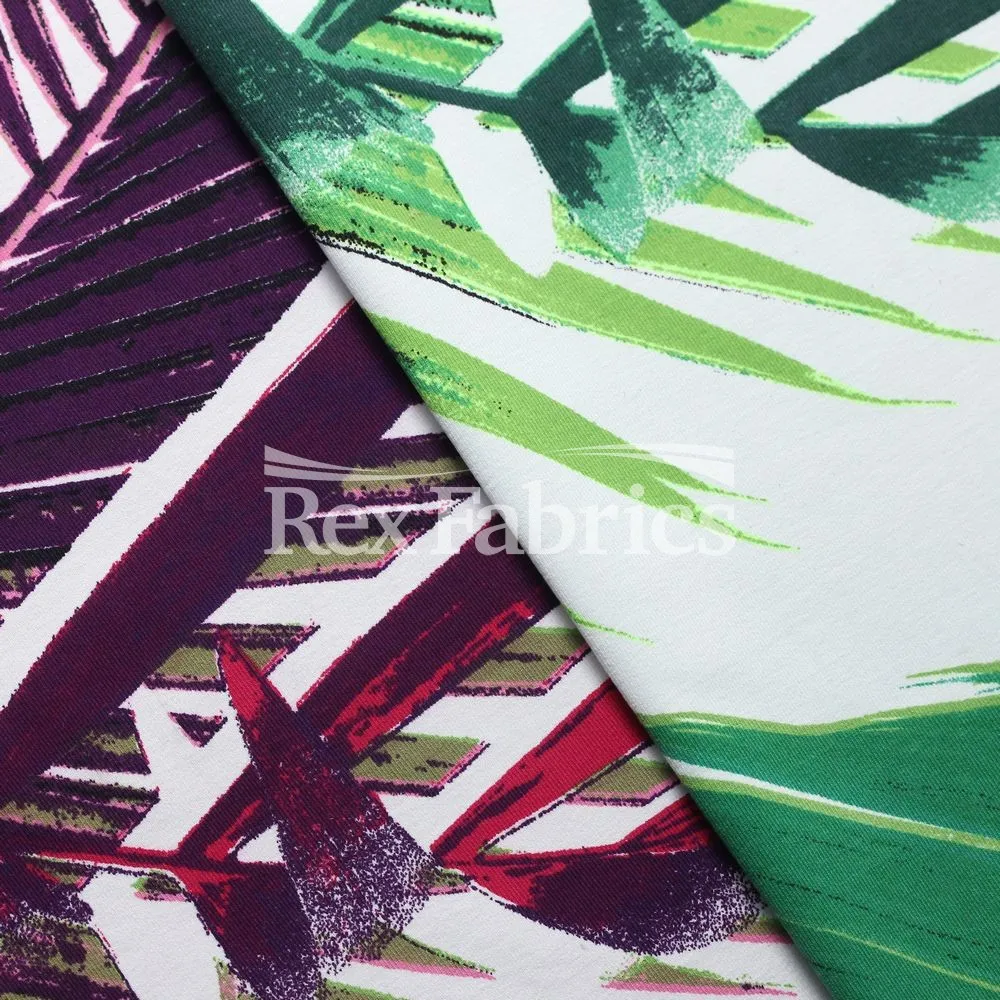 Leaf Lagoon - 4-Way Stretch Nylon Spandex Print