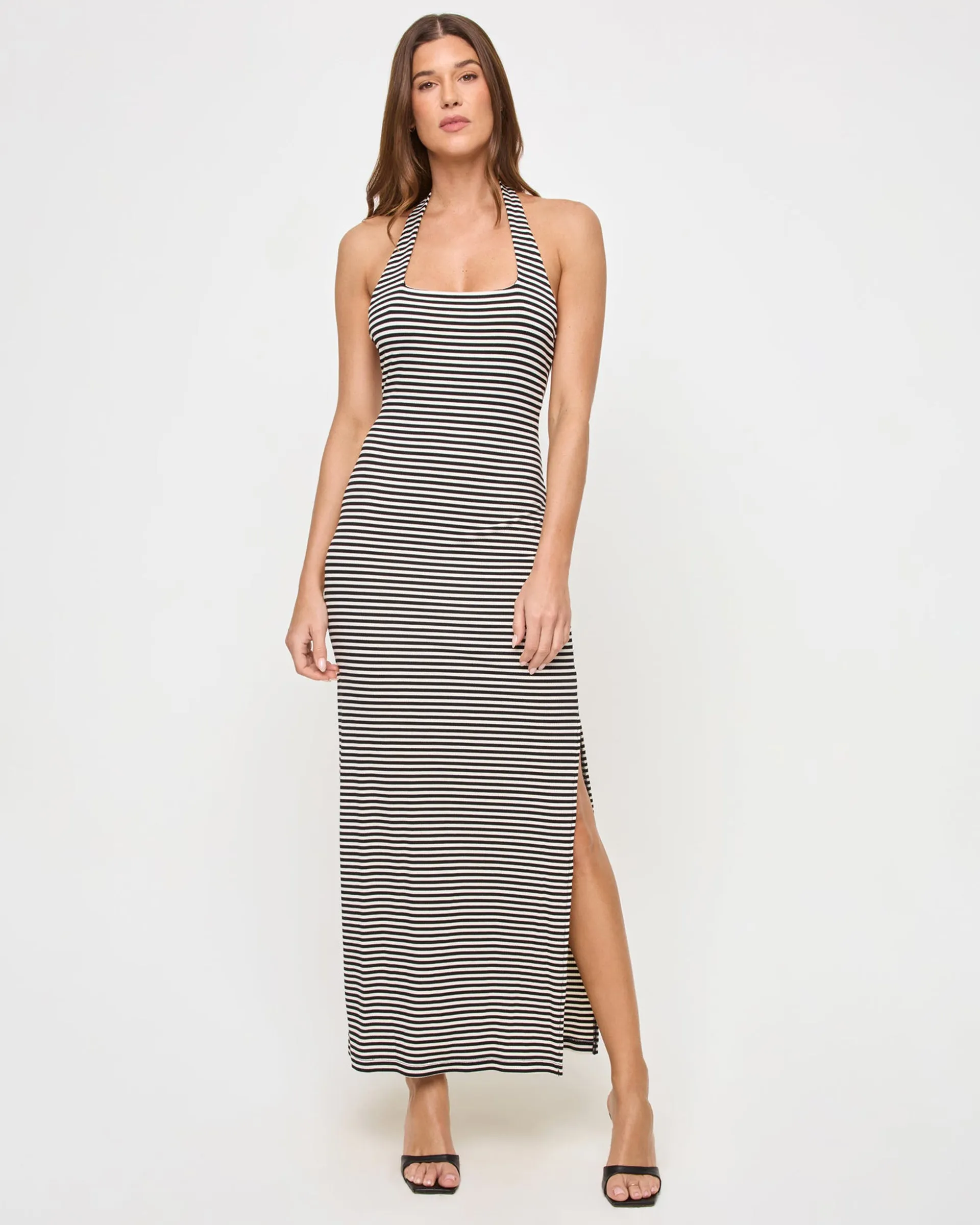 London Dress - See Both Sides Stripe