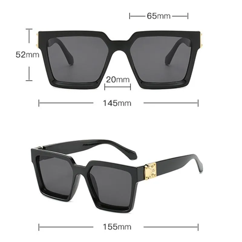 Luxury Retro Sunglasses Women Square Brand Sunglasses Women Mirror Sun Glasses Men Eyewear