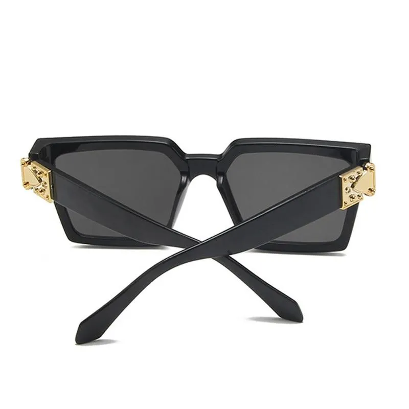 Luxury Retro Sunglasses Women Square Brand Sunglasses Women Mirror Sun Glasses Men Eyewear