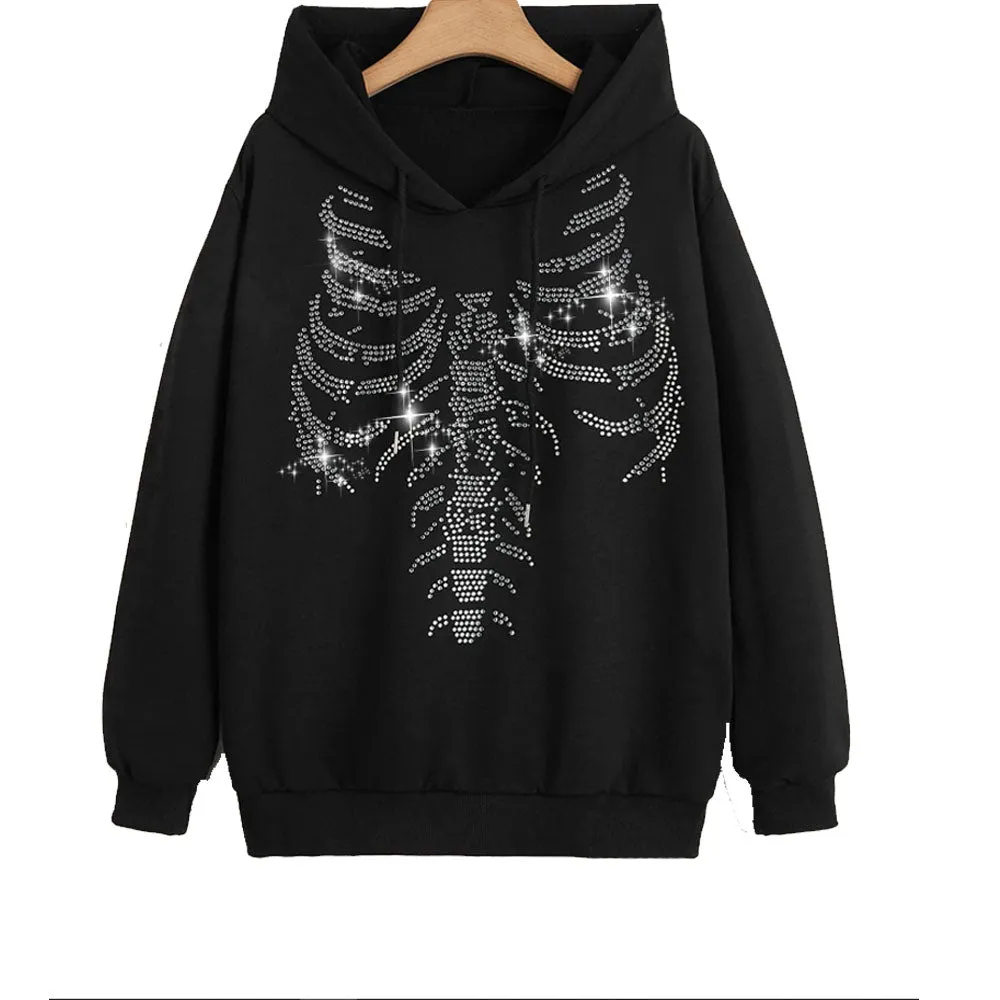 Make a Statement with Rhinestone-Embellished Hoodies