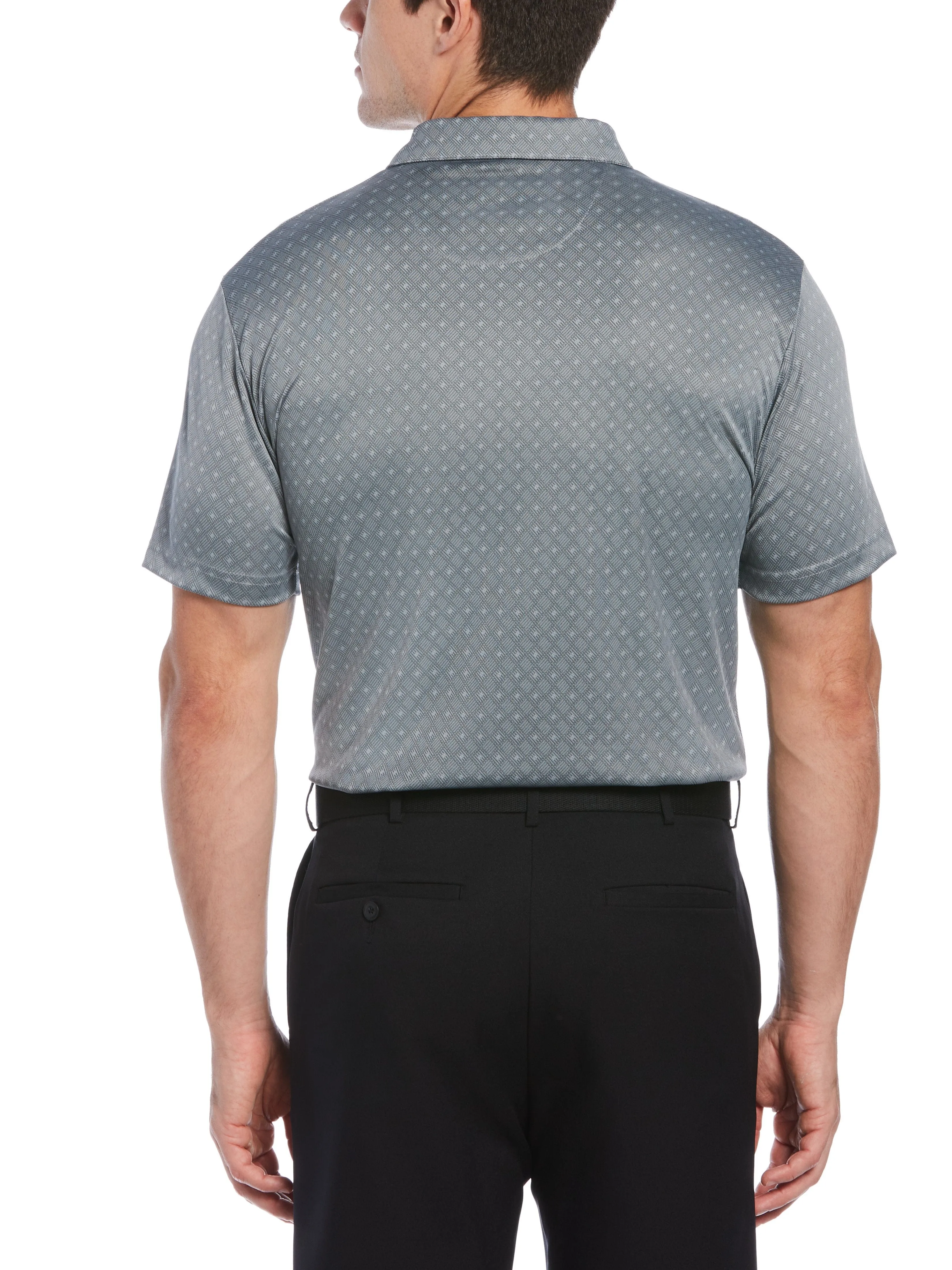Men's Diamond Jacquard Golf Polo