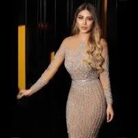 New Arrival Sexy Prom Dresses Women Long Sleeve Bodycon Cocktail Party Robe Elegant Formal Evening Vestido