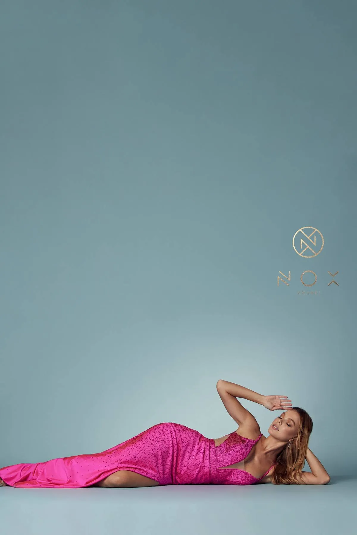 Nox Anabel E1003 Sexy Mermaid beaded Gown  Plunging Neckline