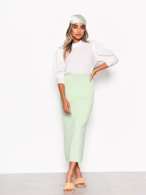 Off White Volume Sleeve Blouse
