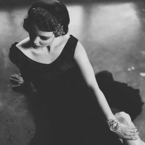 One-Of-A-Kind Noir Black Diamond Encrusted Headpiece