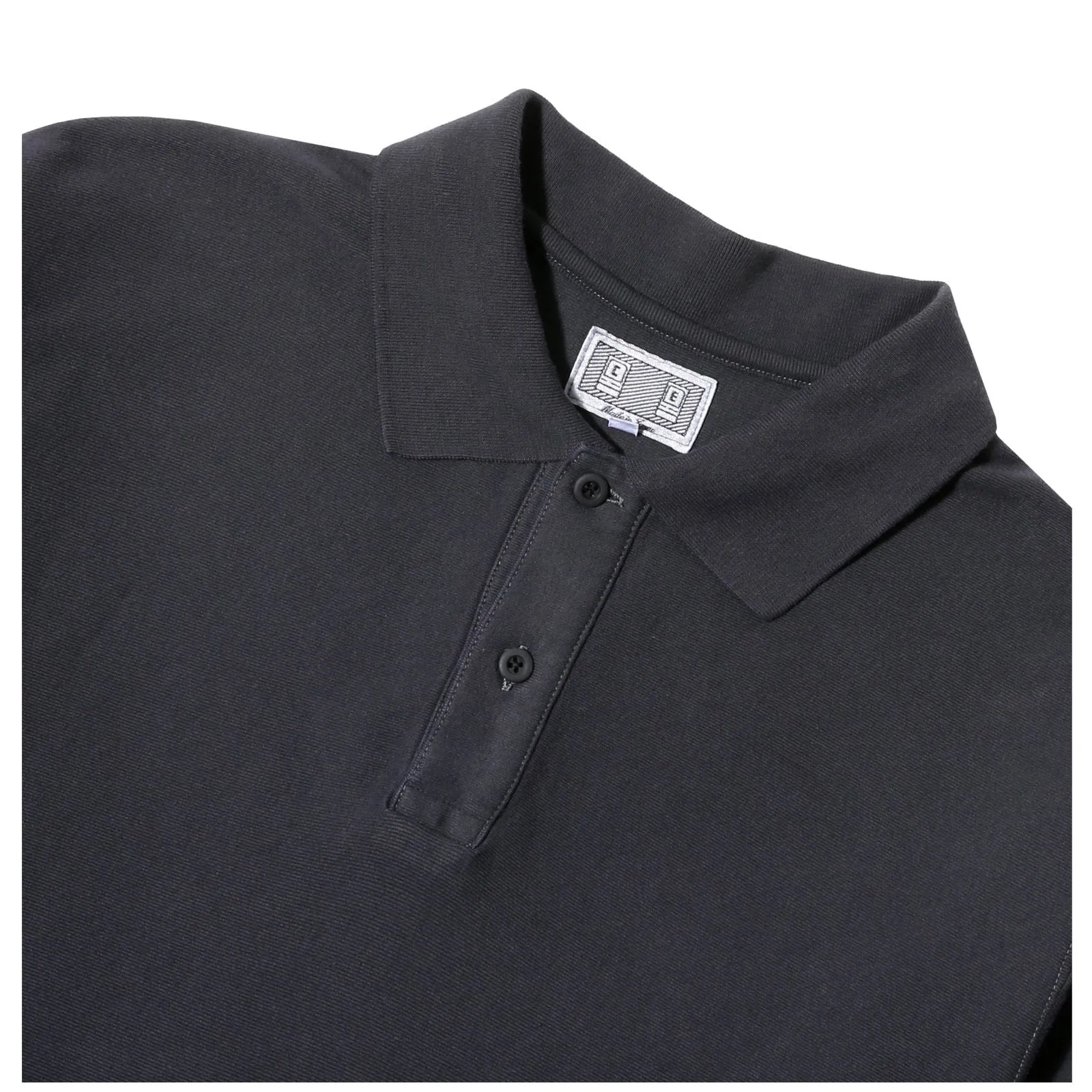 OVERDYE RIB LONG SLEEVE POLO
