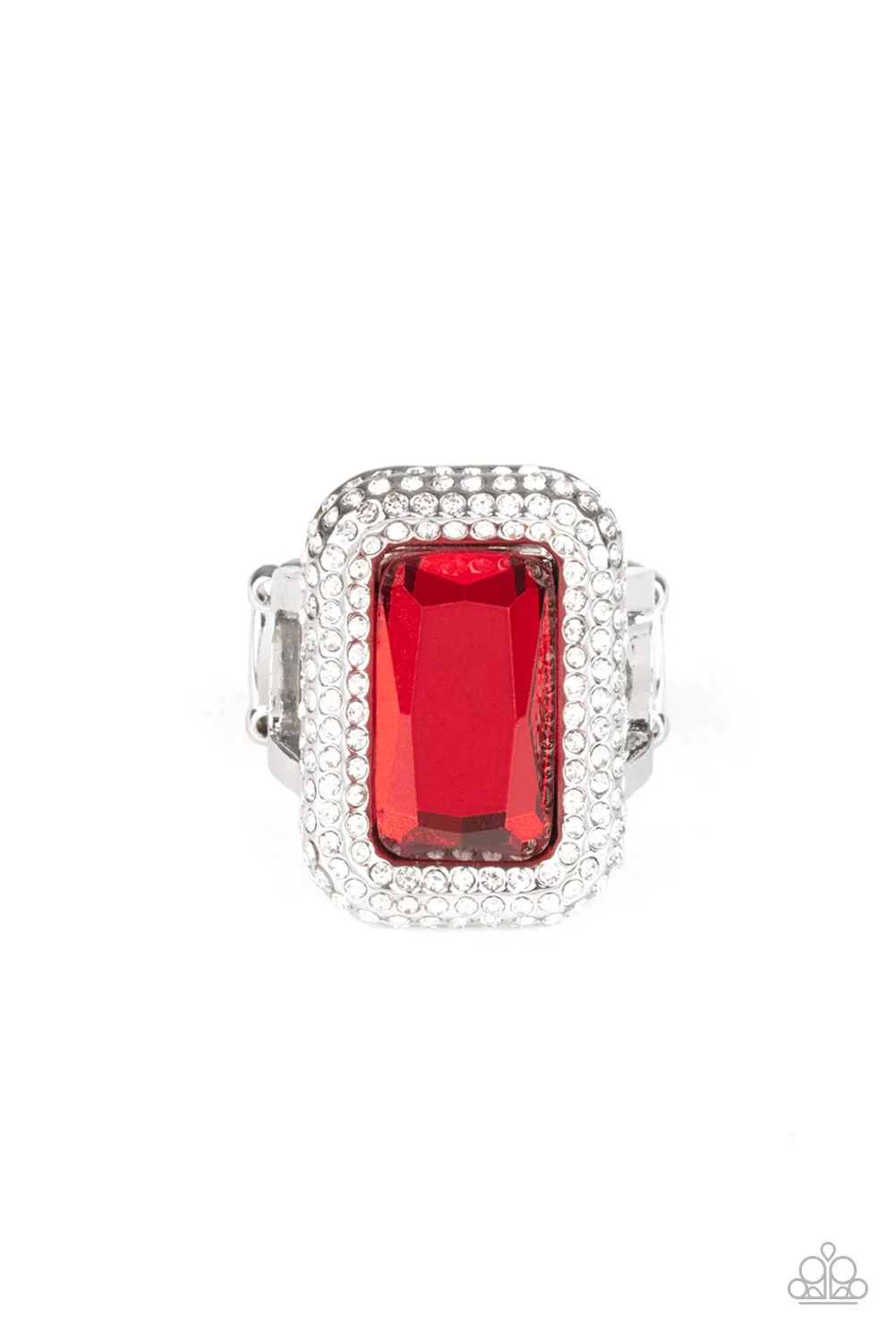 Paparazzi A Grand STATEMENT-MAKER Ring Red
