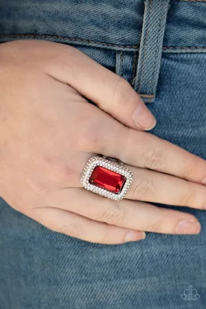 Paparazzi A Grand STATEMENT-MAKER Ring Red