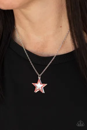 Paparazzi American Anthem - Red Star Necklace