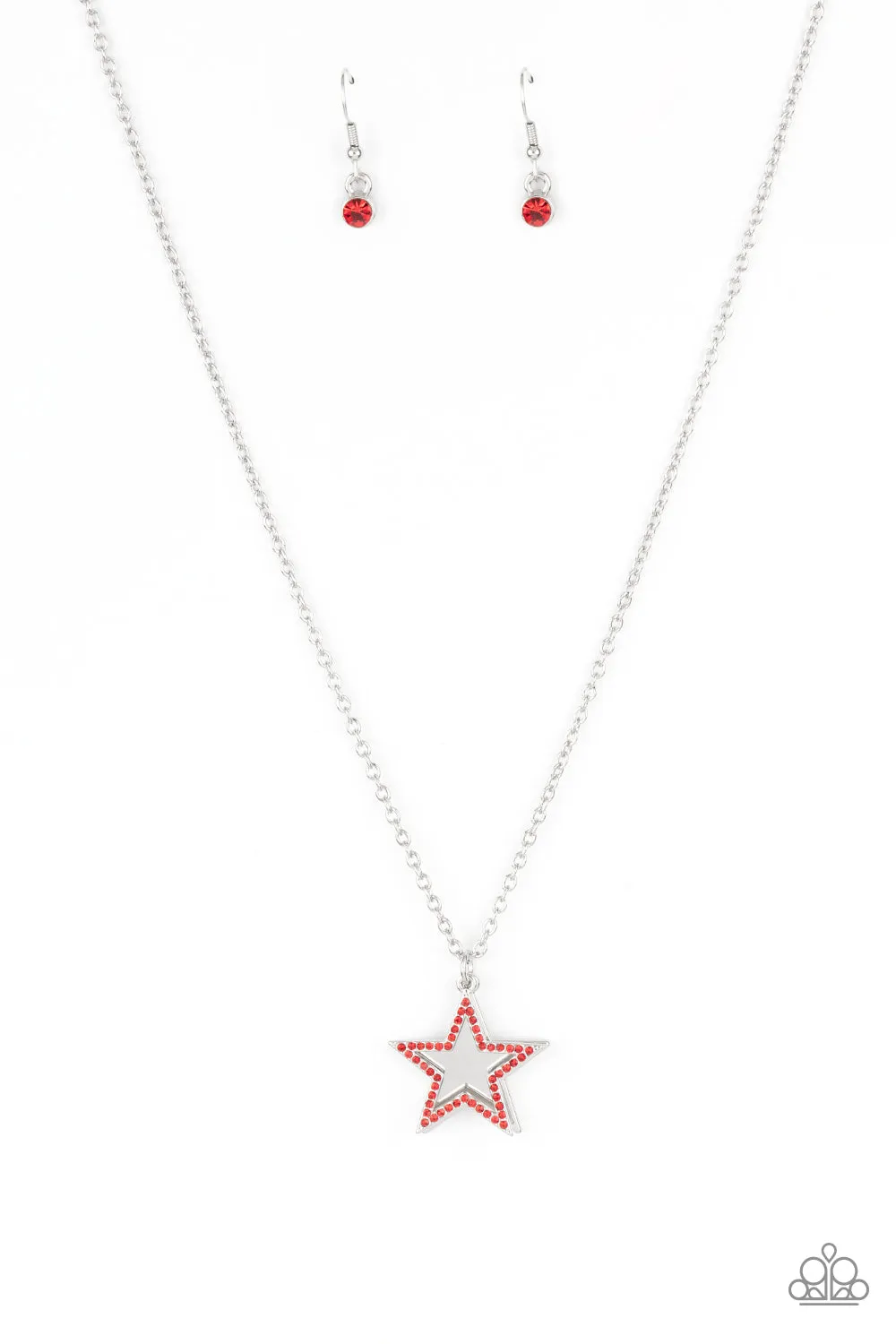 Paparazzi American Anthem - Red Star Necklace
