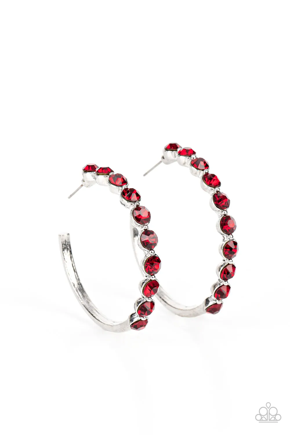 Paparazzi Photo Finish Earrings Red