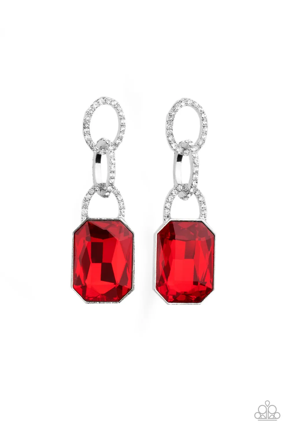 Paparazzi Superstar Status Earrings Red