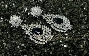 Pari Silver Sapphire Long Earrings