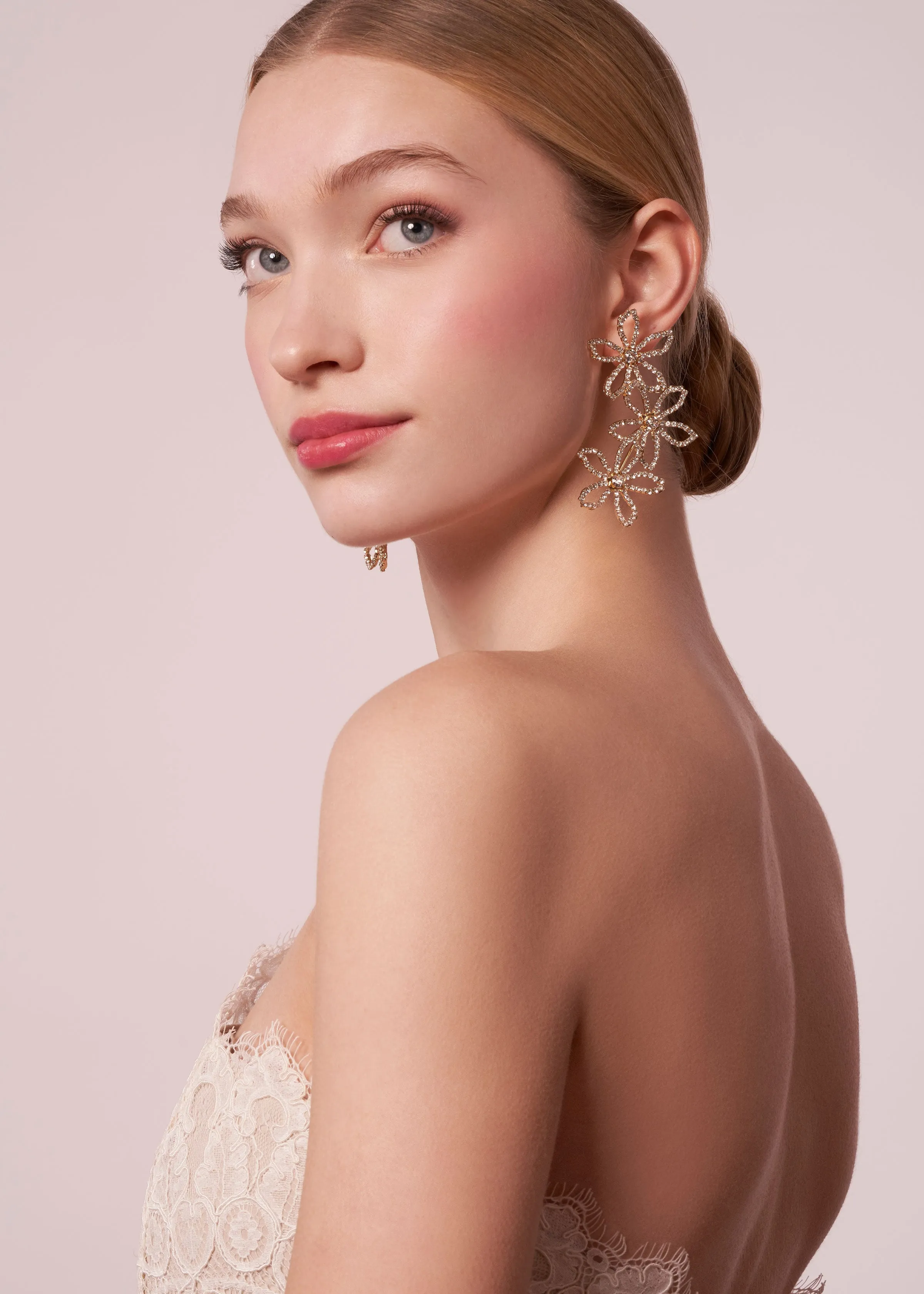 Pavet Trio Earring