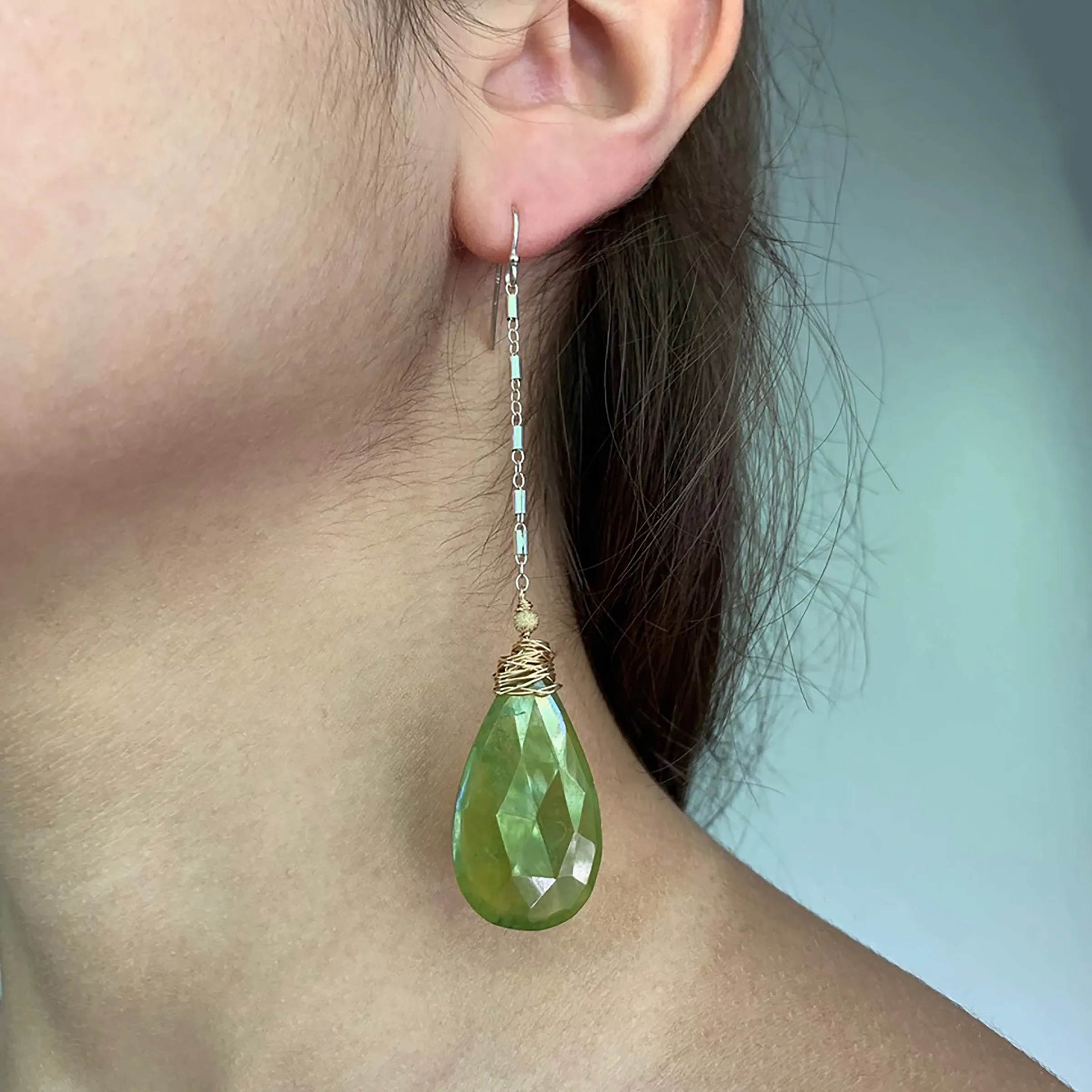 Peridot Glam earring