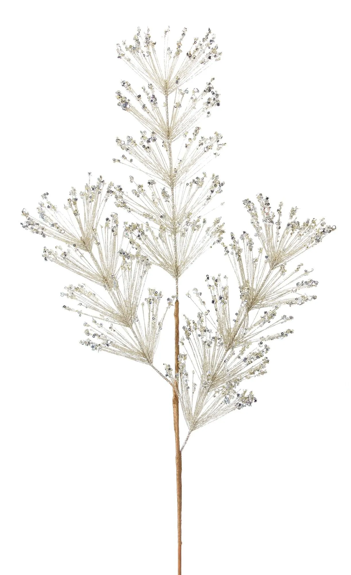 Pine and Sequin Spray (Set of 12)