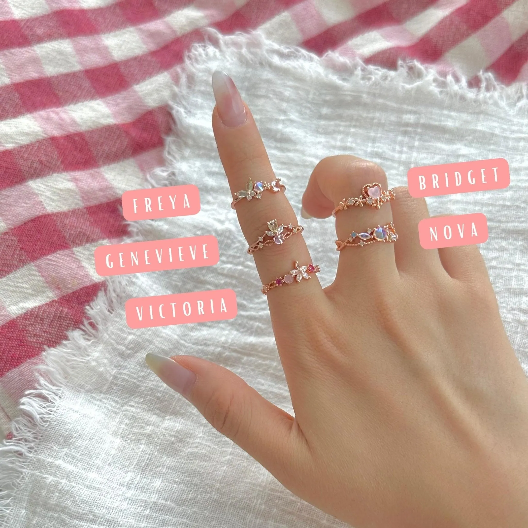 Pink Gem Ring - Nova