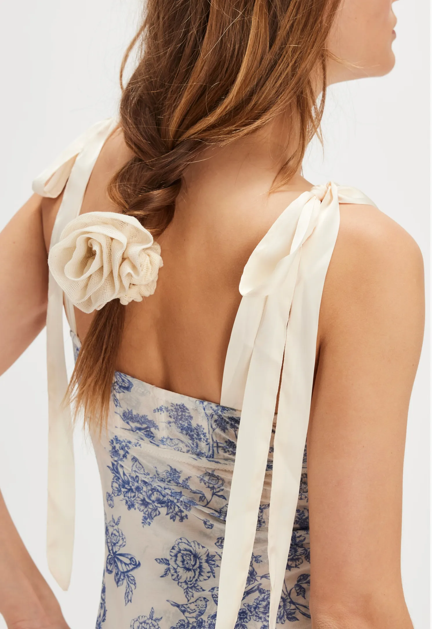 Printed Toile Got Glam Slip Dress
