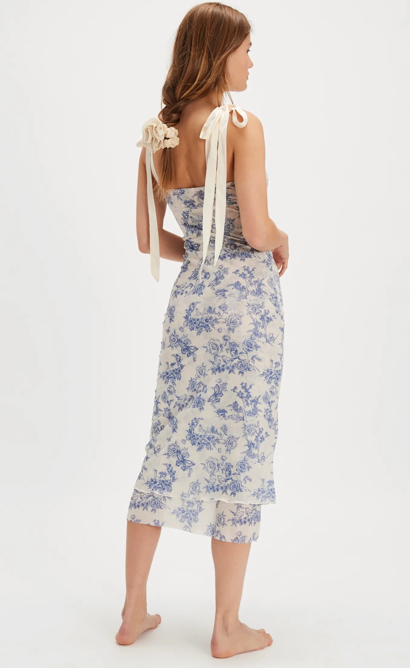 Printed Toile Got Glam Slip Dress