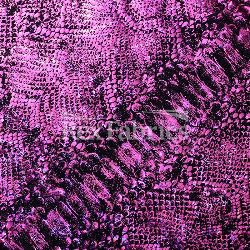 Python Holo - 4-Way Stretch Nylon Spandex Hologram