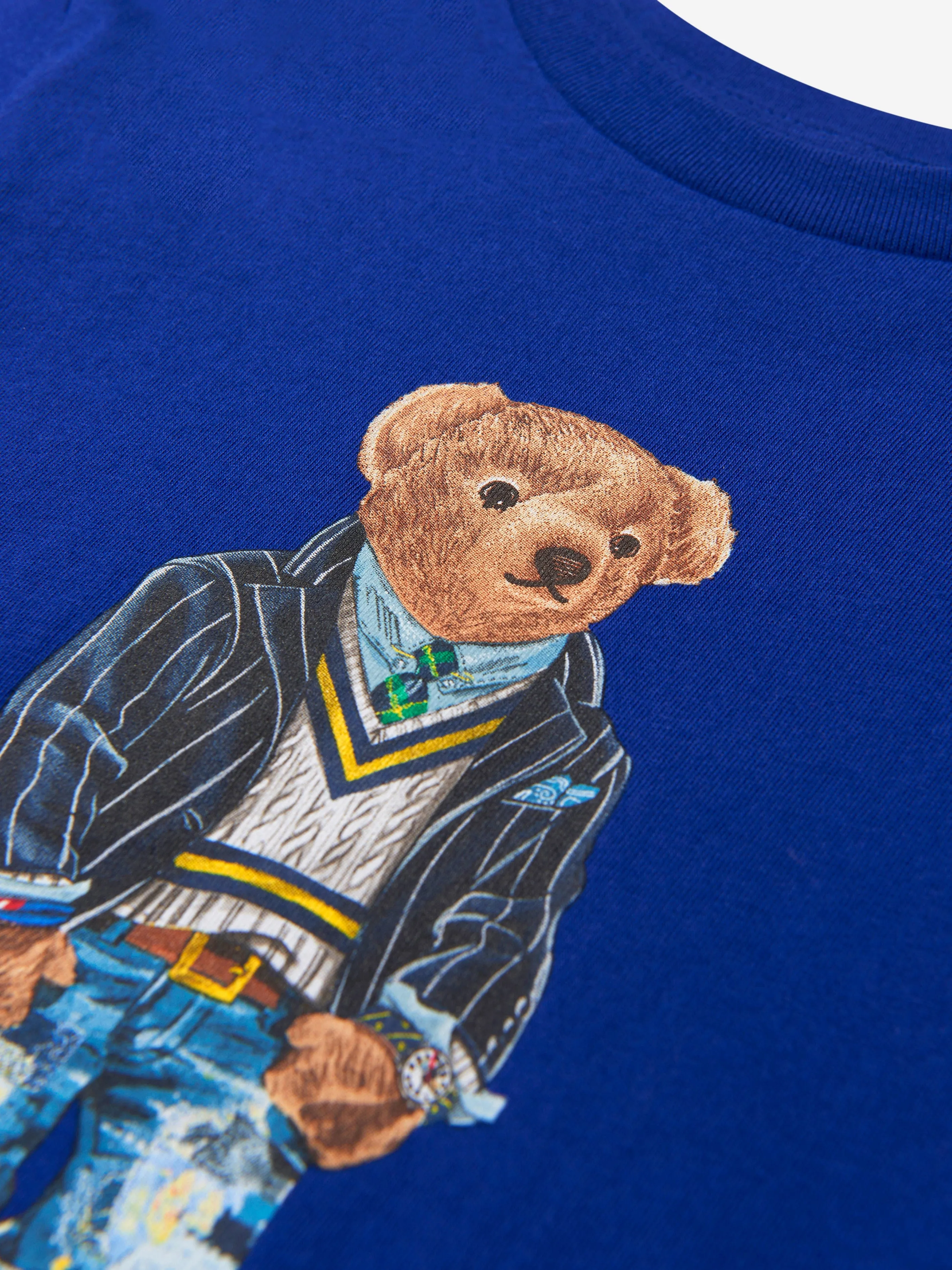 Ralph Lauren Boys Cotton Jersey Polo Bear T-Shirt