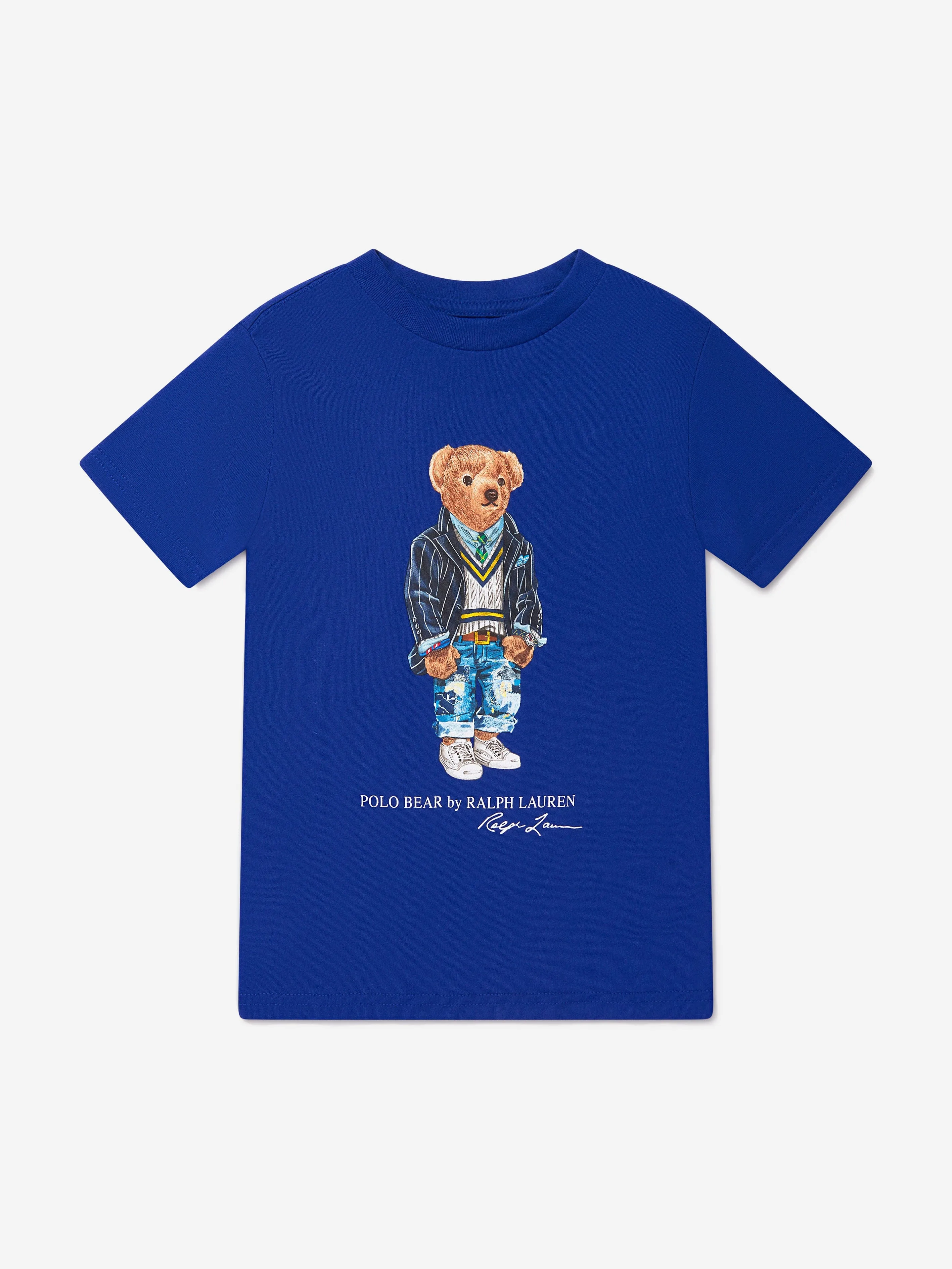 Ralph Lauren Boys Cotton Jersey Polo Bear T-Shirt