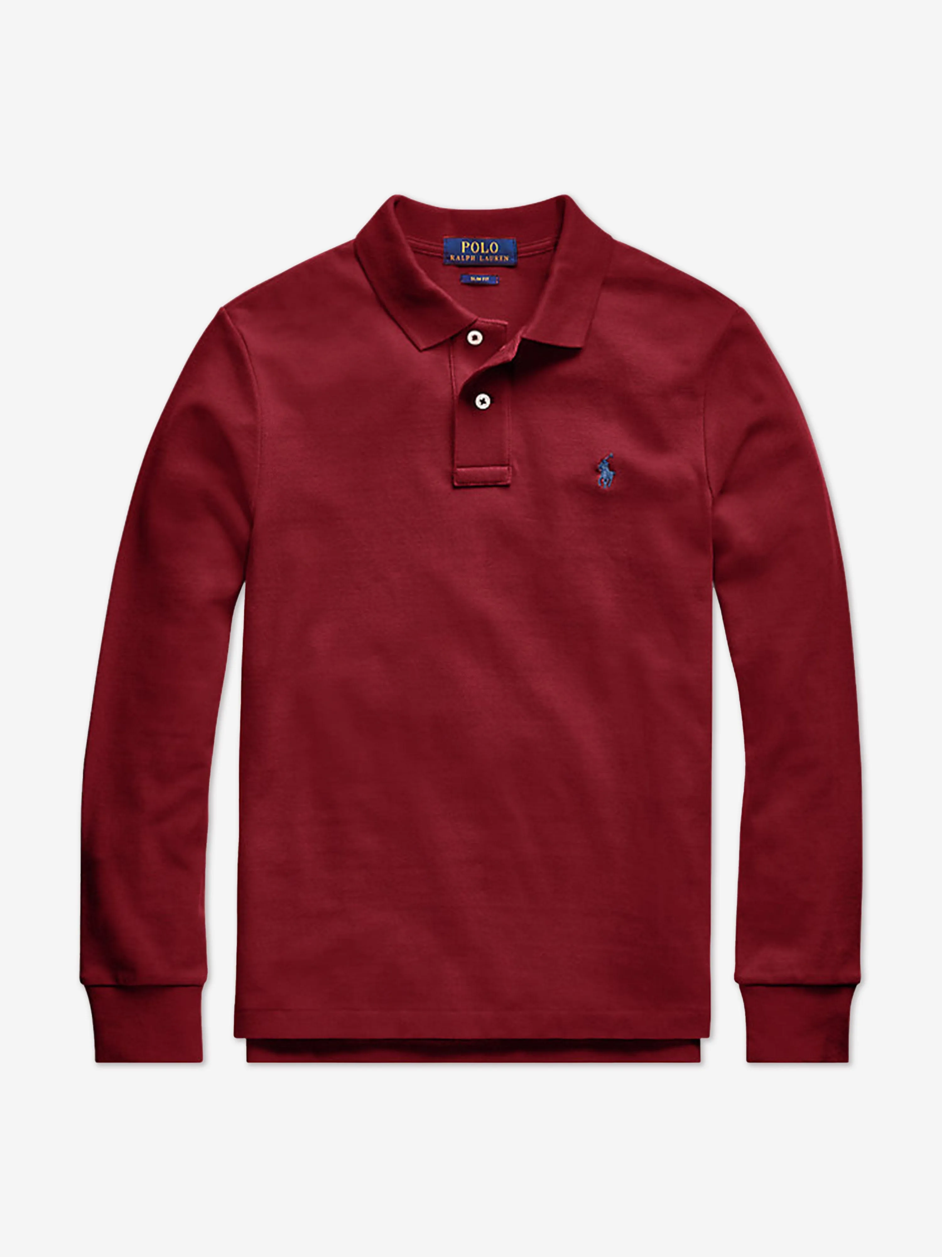 Ralph Lauren Boys Long Sleeve Polo Shirt in Red