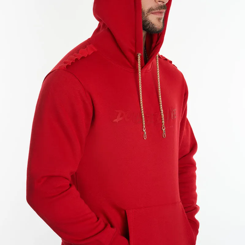 Red Double Bone Urban Hoodie