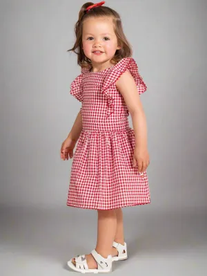 Red Gingham & Lace Dress   Bloomers