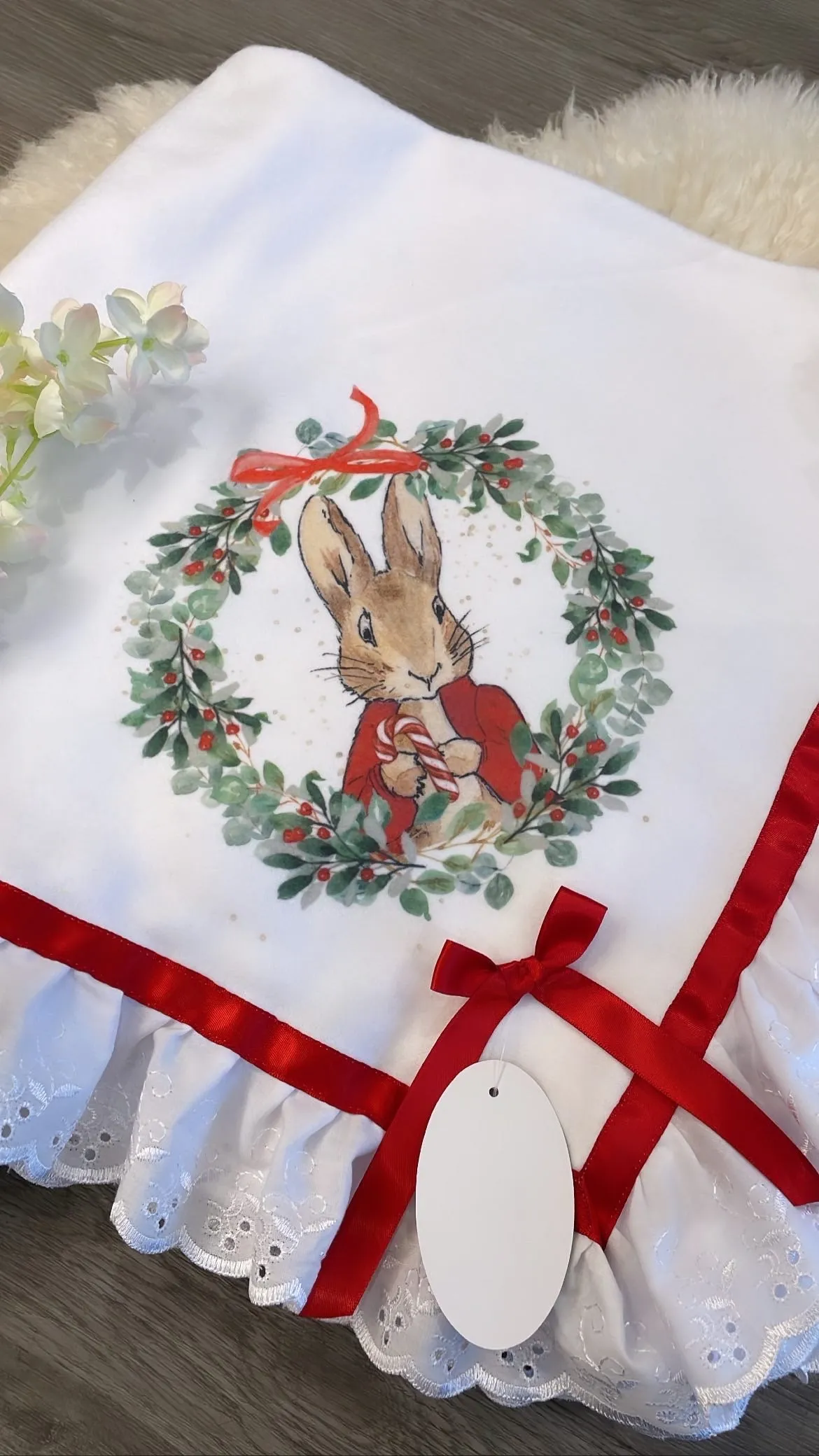 Red Peter Rabbit blanket