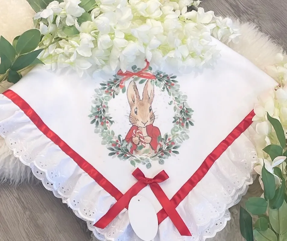 Red Peter Rabbit blanket