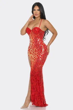 Sequin Maxi Dress (C25)