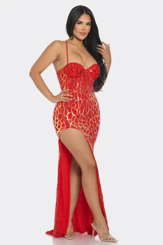 Sequin Maxi Dress (C25)