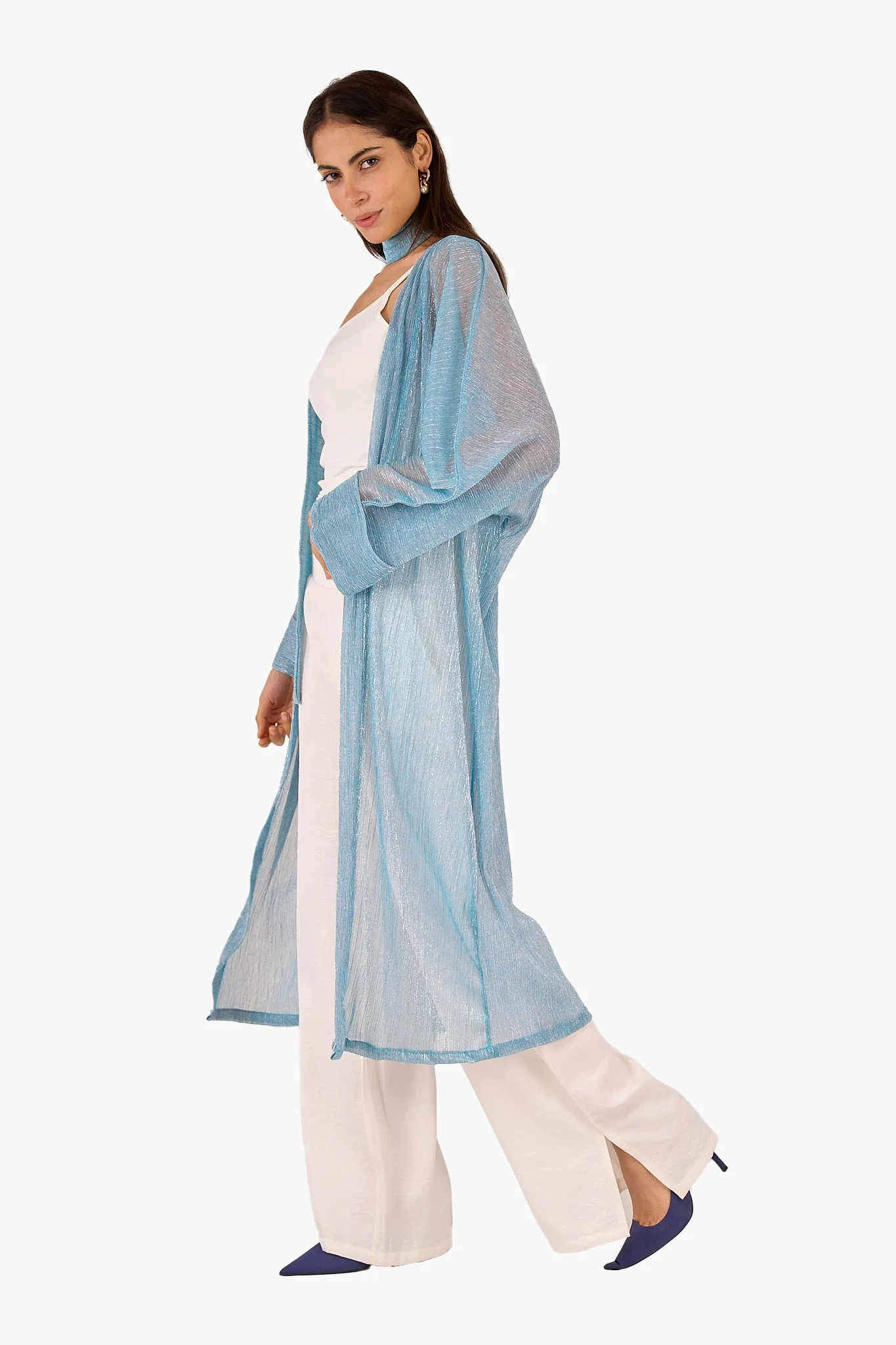 Shimmering Tencel Cardigan