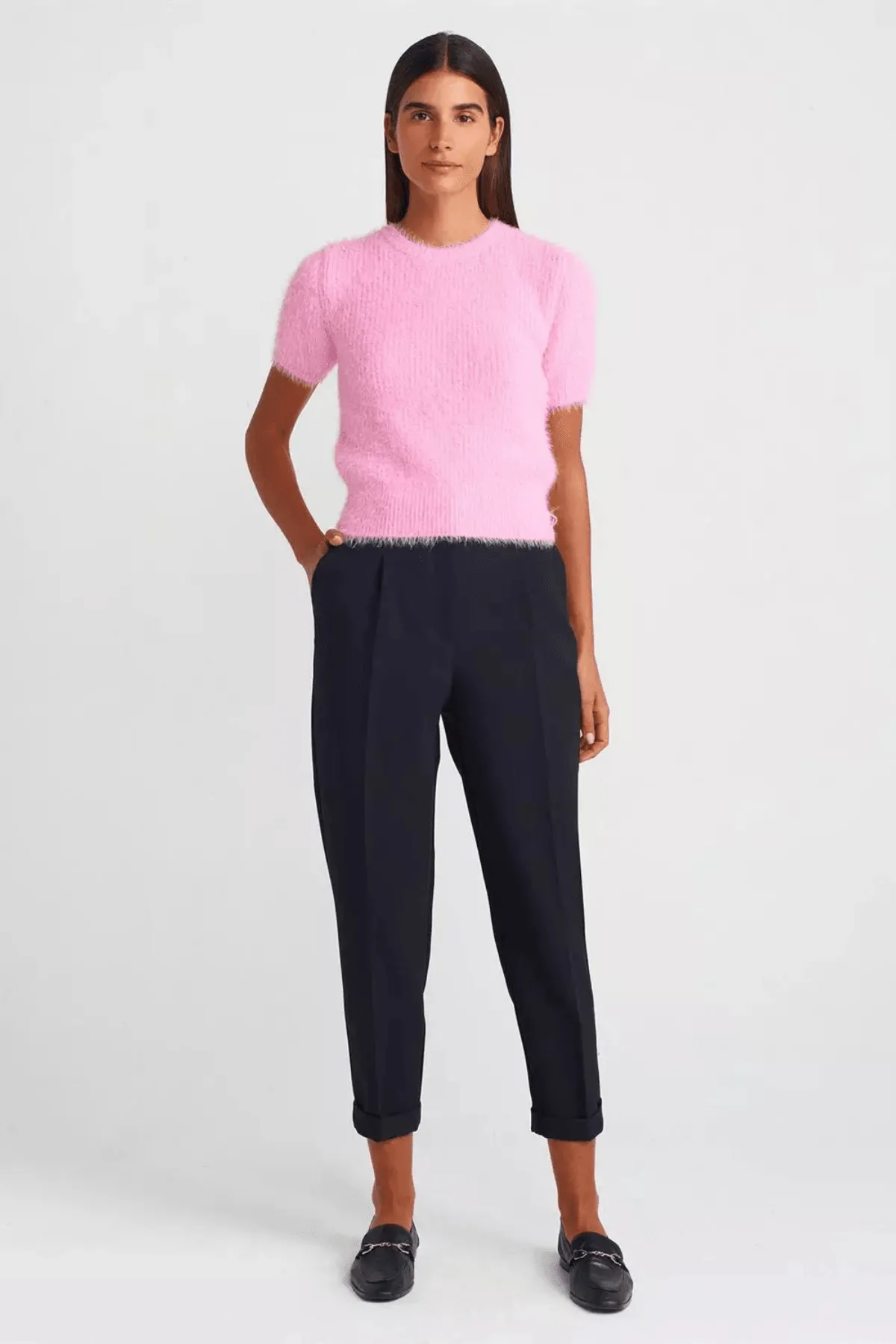 Short Sleeve Soft Sweater