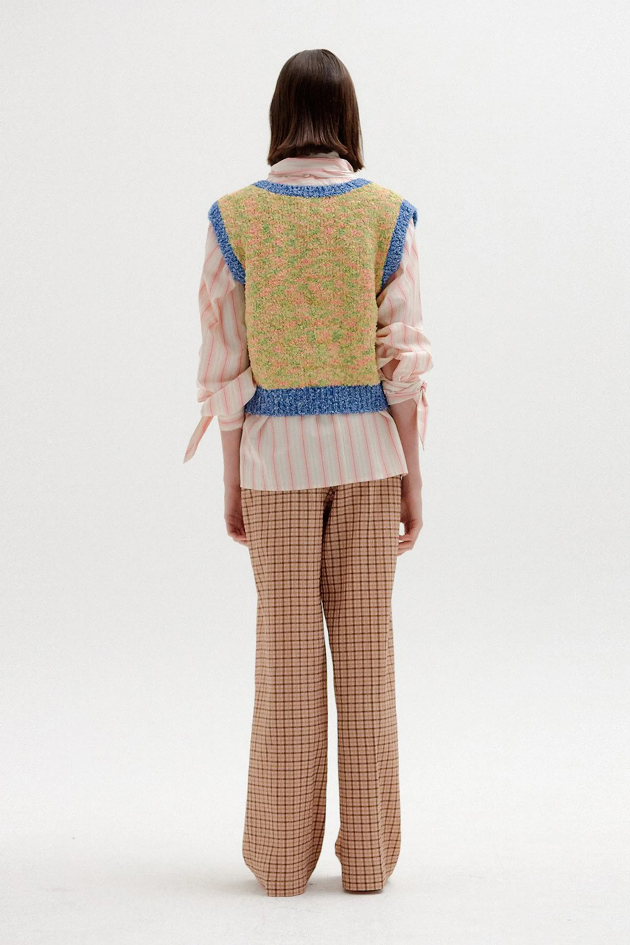SIKI TRIMMED KNIT VEST