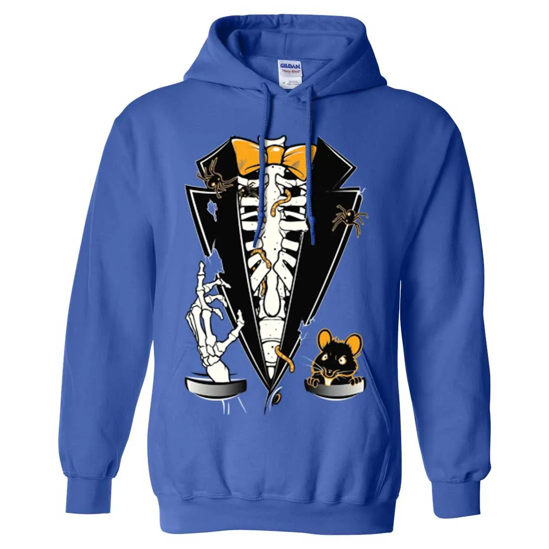 Skeleton Ribcage Tuxedo Sweatshirt Hoodie