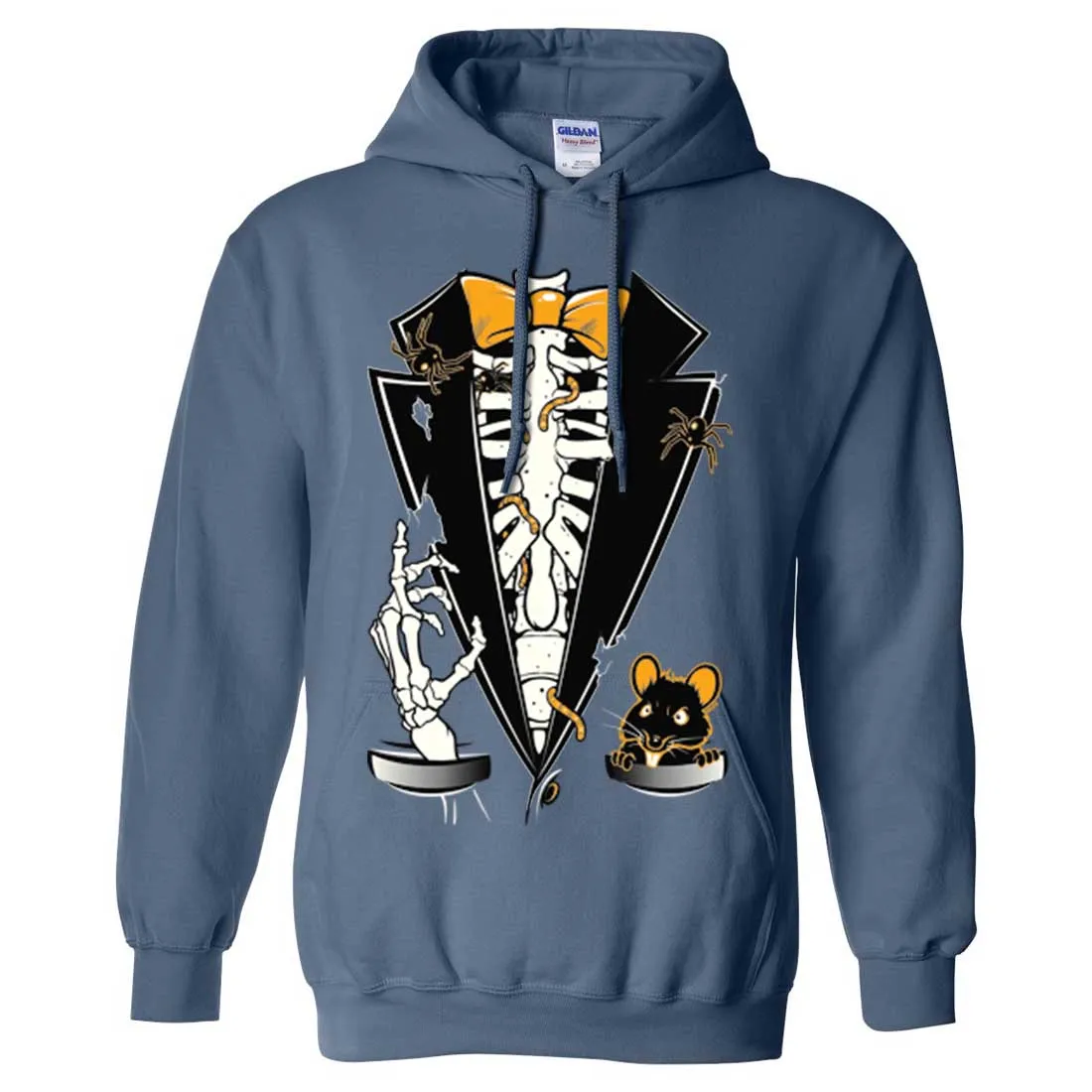 Skeleton Ribcage Tuxedo Sweatshirt Hoodie