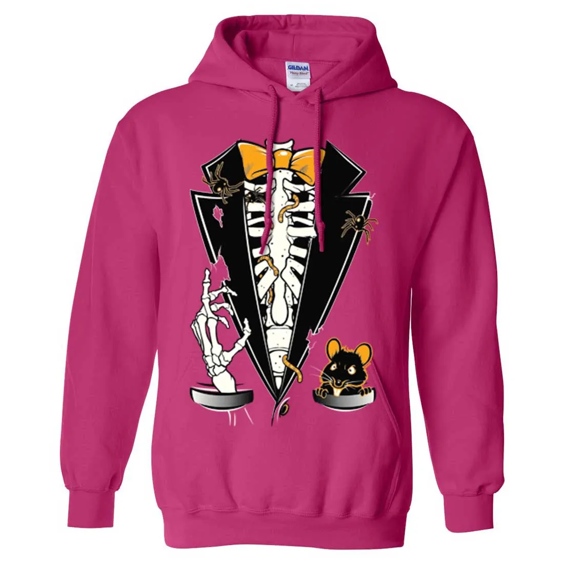Skeleton Ribcage Tuxedo Sweatshirt Hoodie