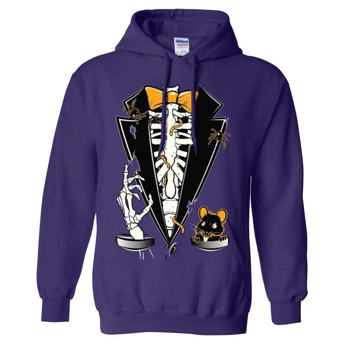 Skeleton Ribcage Tuxedo Sweatshirt Hoodie